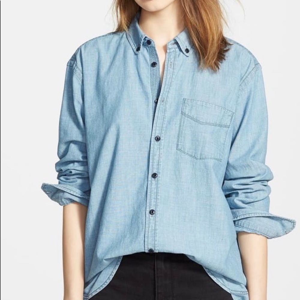 Madewell Chambray Ex-Boyfriend shirt